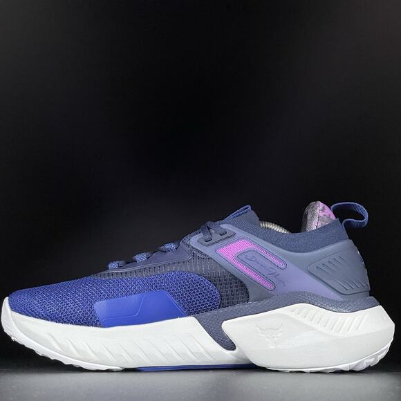 Under Armour Project Rock 5 Disrupt Men’s 11 Navy Black Cross Training Shoes NEW - Picture 9 of 10